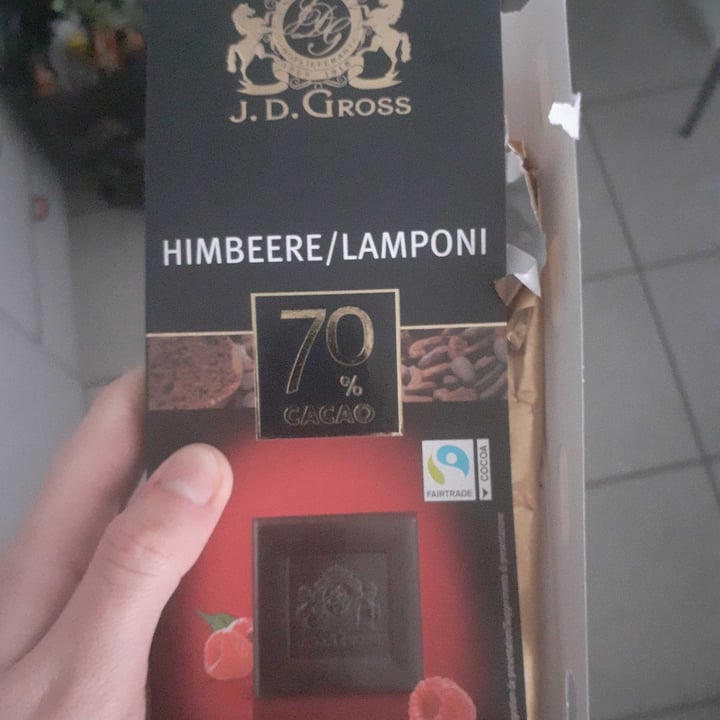 review photo of J. D. Gross Cioccolato fondente Lampone shared by @euberuin on 02 Apr 2022 - review