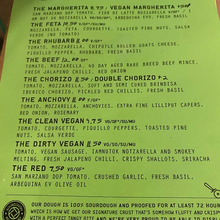 review photo of Four Hundred Rabbits Nunhead Clean Vegan Pizza shared by @federicacorradini on 09 Sep 2022 - review