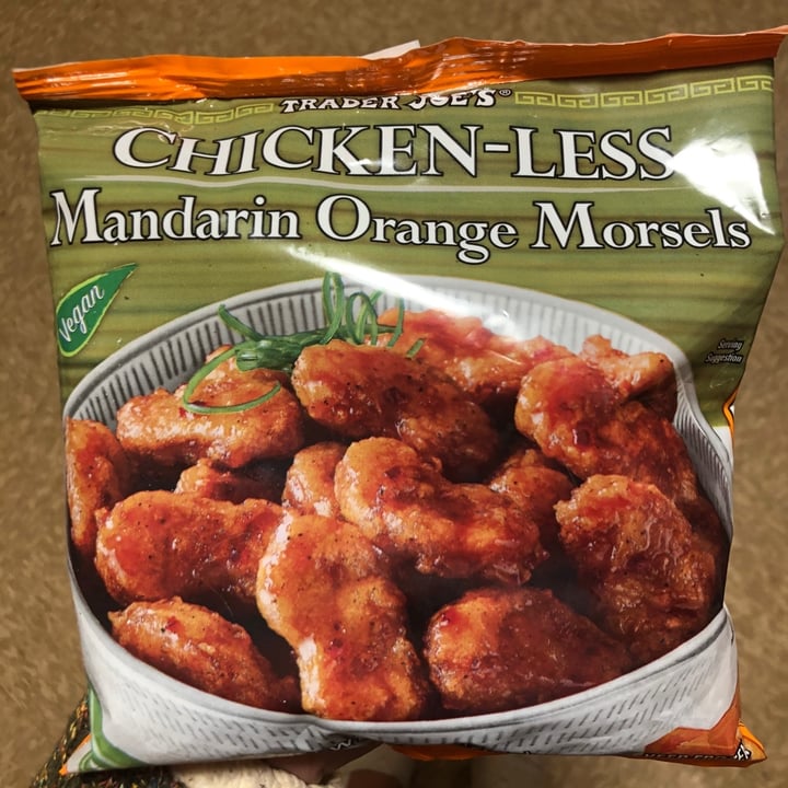 photo of Trader Joe's Chicken-less Mandarin Orange Morsels shared by @jkoury on  16 Oct 2019 - review