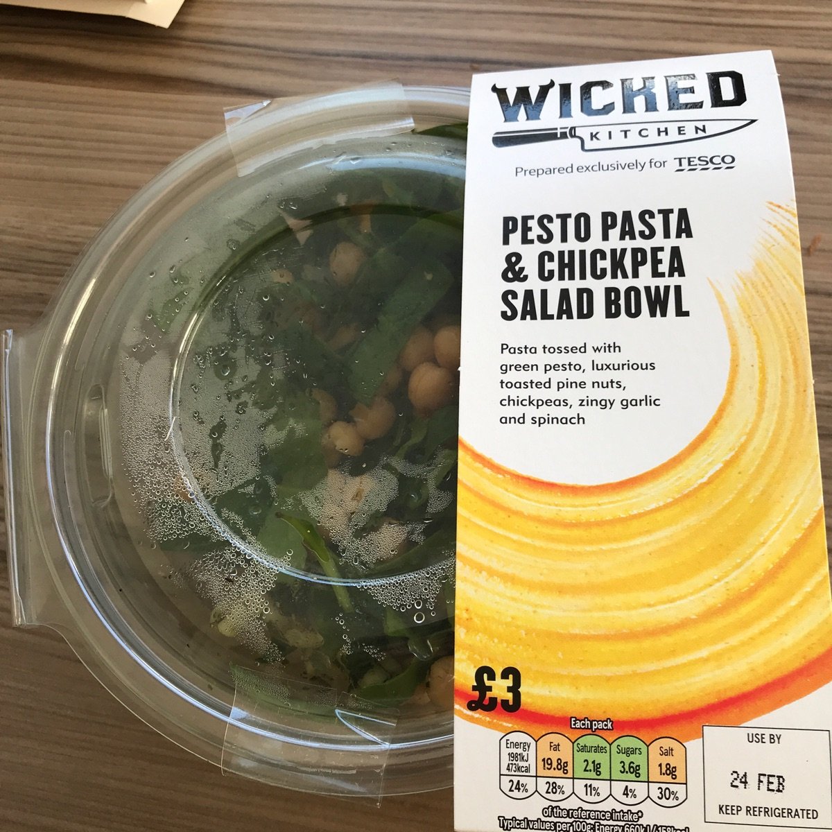 Wicked Pesto Pasta & Chickpea Salad Bowl Reviews abillion