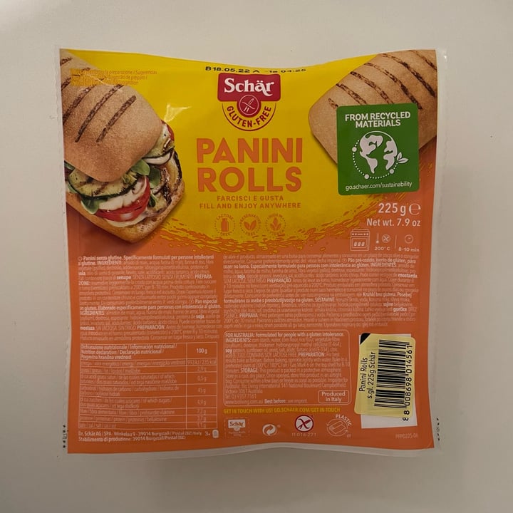 photo of Schär Schär Gluten Free Panini Rolls shared by @alexre on  14 Mar 2022 - review