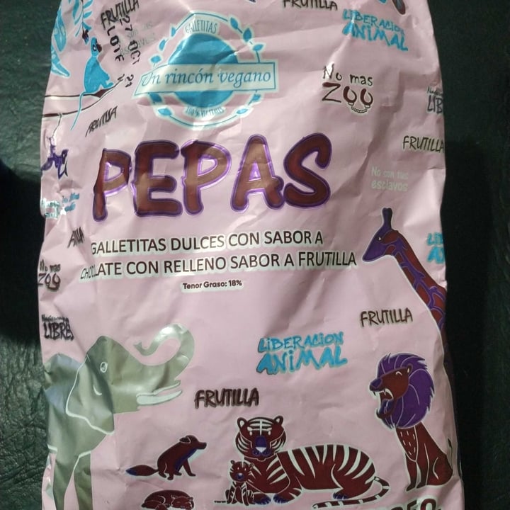 review photo of Un Rincón Vegano Pepas Galletas Dulces con sabor Chocolate con relleno de Frutilla shared by @melicarucci on 17 Aug 2021 - review