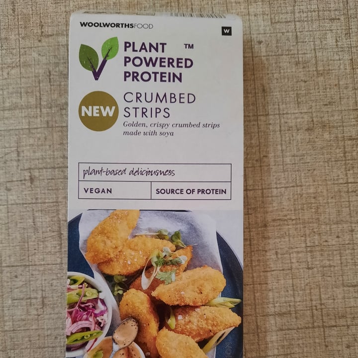 photo of Woolworths Food Plant Powered Protein Crumbed Strips shared by @mikaylan24 on  08 Jan 2022 - review