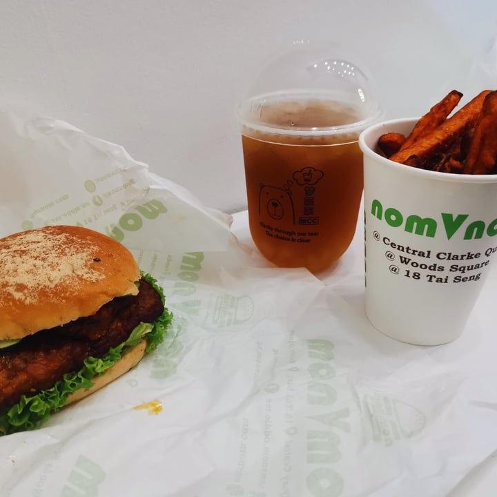photo of nomVnom Bistro Temptation Satay Burger shared by @imreiko on  04 Apr 2021 - review