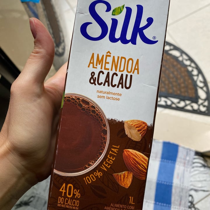 review photo of Silk Alimento líquido sabor almendra chocolate shared by @leticiaesperanca on 10 May 2022 - review