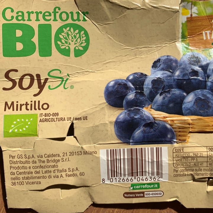 photo of Carrefour Bio Soysì Al Mirtillo shared by @mariolina on  07 Jul 2022 - review