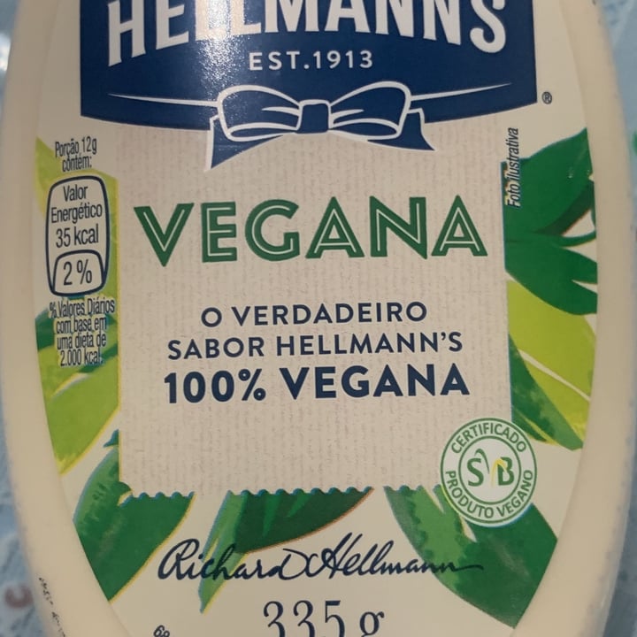 photo of Hellmann’s Maionese Vegana shared by @aninhad on  19 May 2022 - review