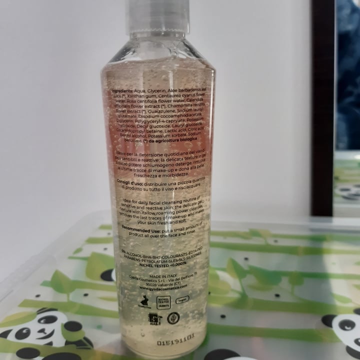 photo of Gyada Cosmetics Gel detergente micellare lenitivo shared by @micaveg on  12 May 2020 - review