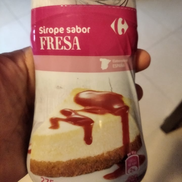 photo of Carrefour Sirope de fresa shared by @villacampa on  03 Sep 2022 - review