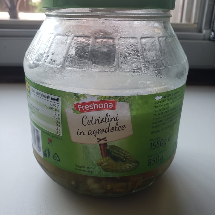 photo of Freshona Cetriolini in Agrodolce shared by @barbara17021976 on  30 Aug 2022 - review