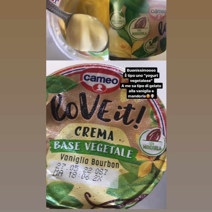 photo of Cameo crema base vegetale vaniglia bourbon shared by @aaaagaaataaaa on  31 Aug 2022 - review