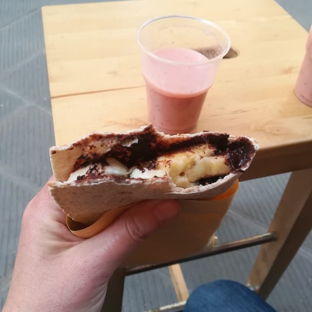 Foto del piatto “Piadina Con Cioccolato E Banana”