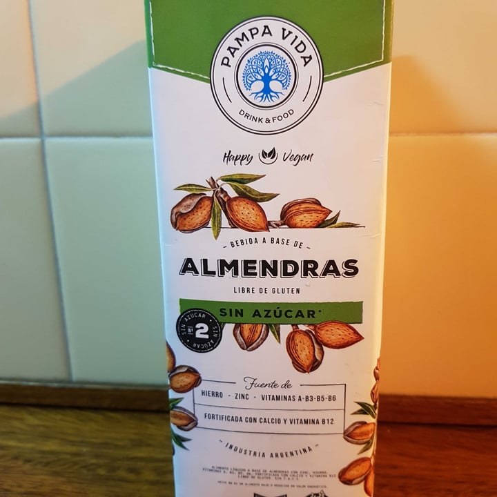 photo of Pampa Vida Leche de Almendras Sin Azúcar shared by @gis88veg on  02 Sep 2021 - review