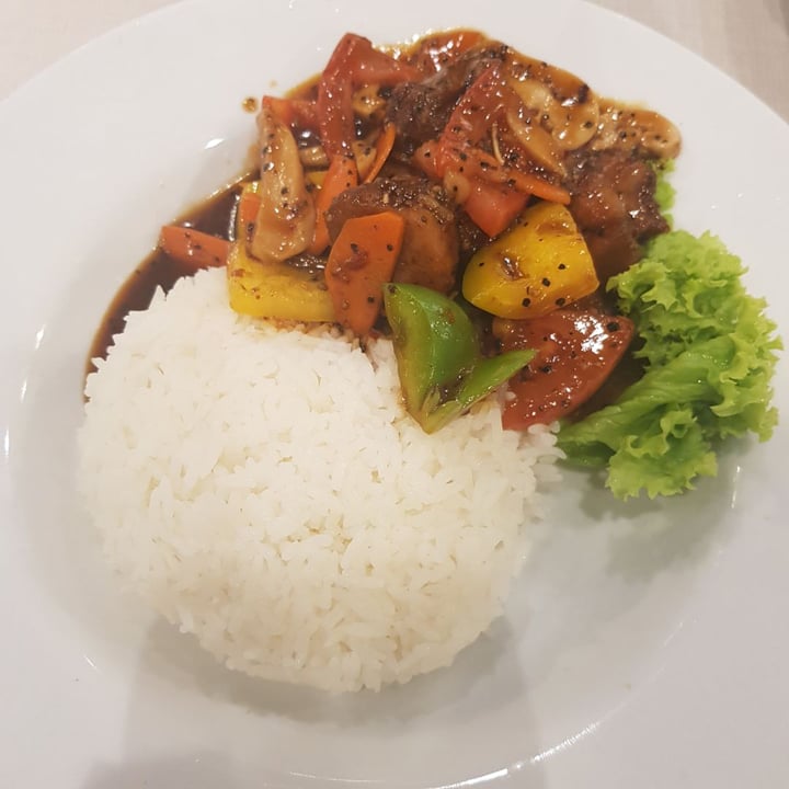photo of D’Life Signature Black pepper monkey head mushroom with rice shared by @siang on  19 Mar 2019 - review