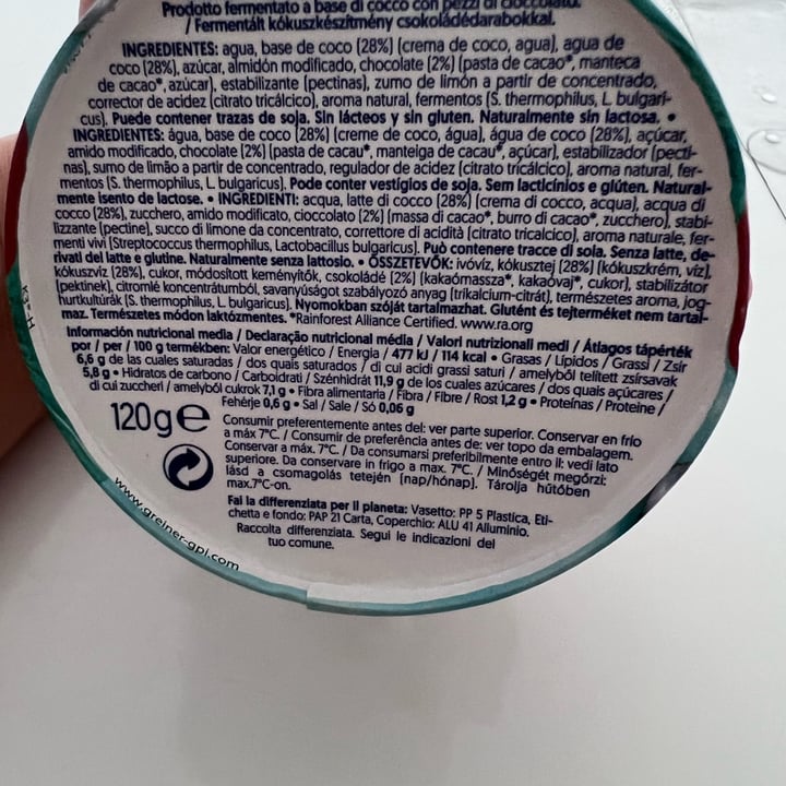 photo of Alpro Absolutely Coconut STRACCIATELLA shared by @mary8m on  07 Jul 2022 - review