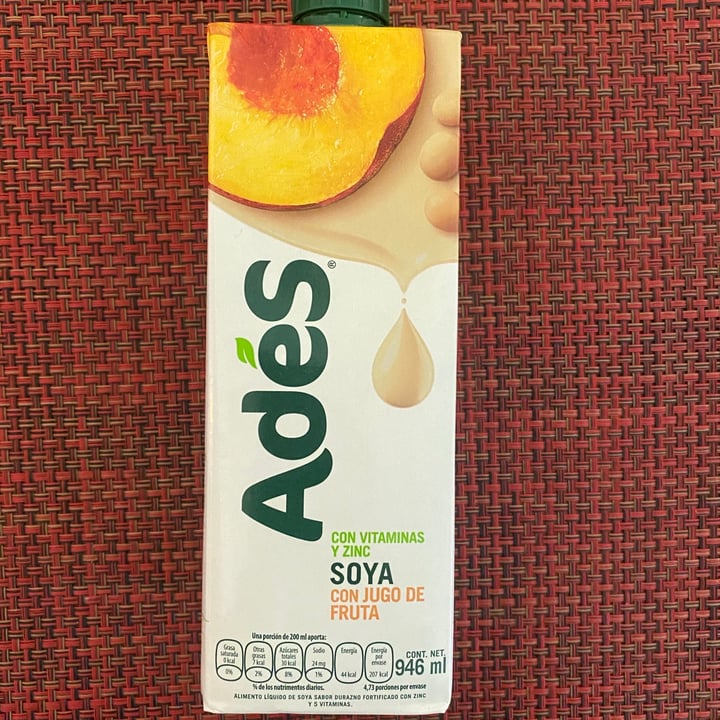 photo of Ades Leche de Soja sabor Durazno shared by @patitas1080 on  26 Oct 2020 - review
