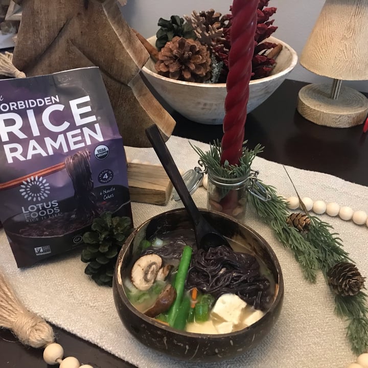 photo of Lotus Foods - Rice Is Life Forbidden Rice Ramen - Noodles shared by @veganlibrarian on  30 Dec 2021 - review