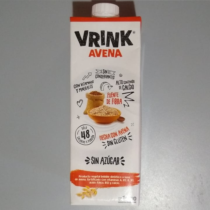 photo of Vrink Leche de AVENA shared by @seaveg on  26 Feb 2022 - review