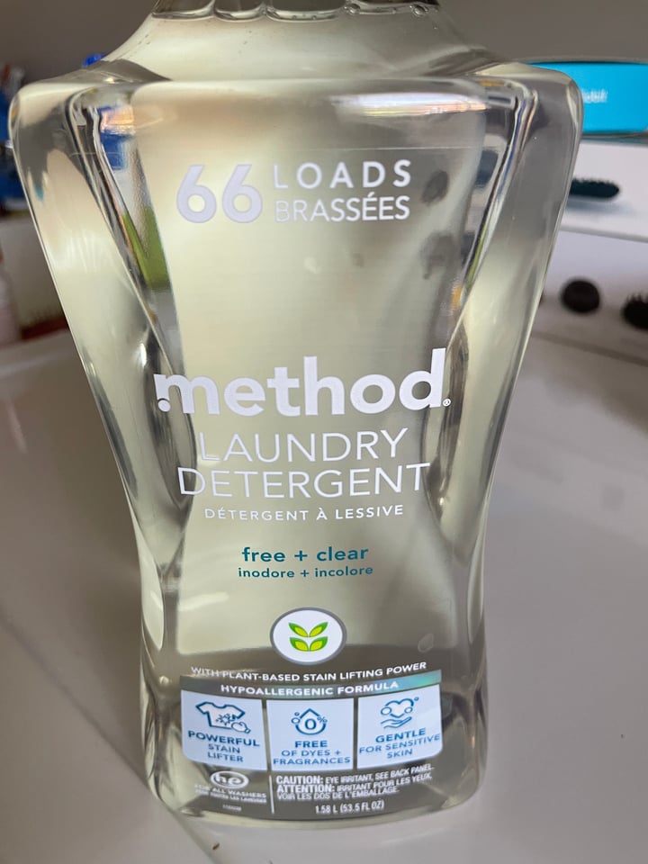 method Free + clear laundry detergent Review abillion