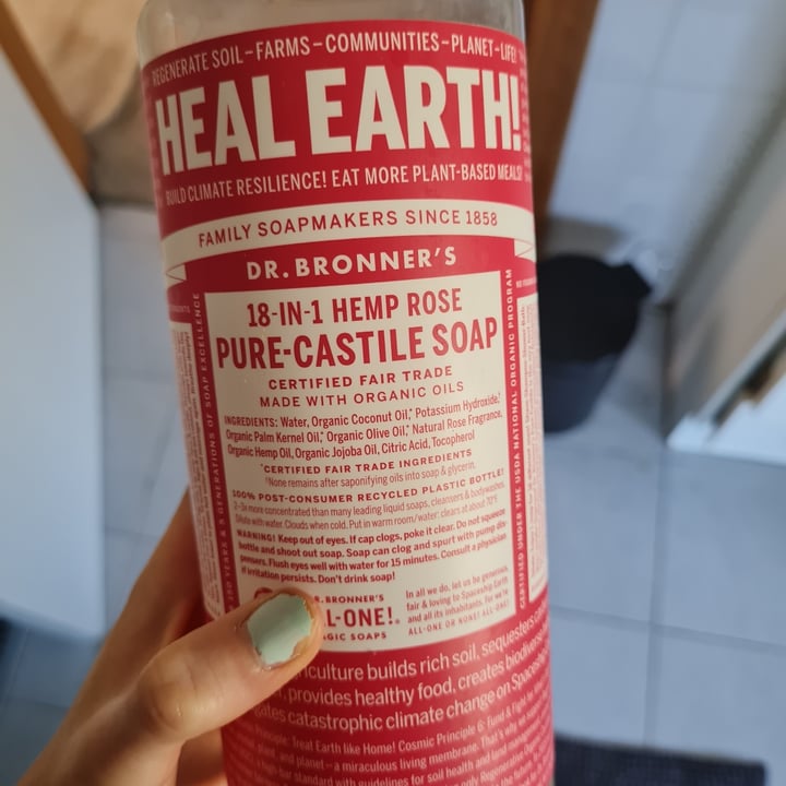 photo of Dr. Bronner's 18 in 1 Hemp Rose Pure-Castile Soap shared by @essceess on  06 Oct 2021 - review