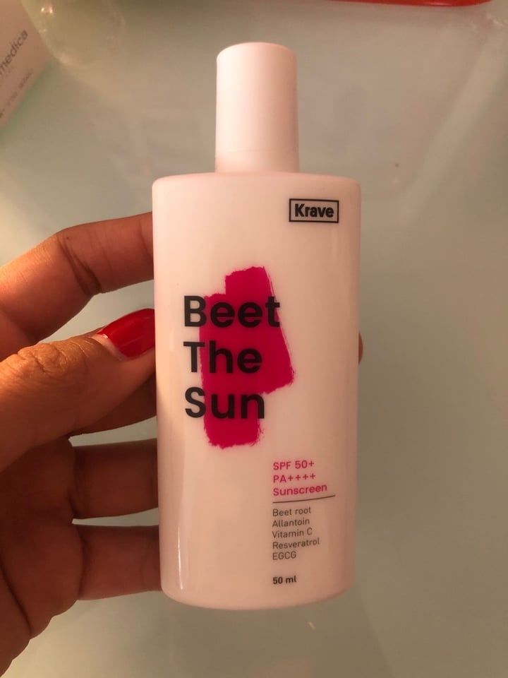 photo of Krave Beauty Beet The Sun SPF 50+ Sunscreen shared by @cleameyer on  10 Jan 2020 - review