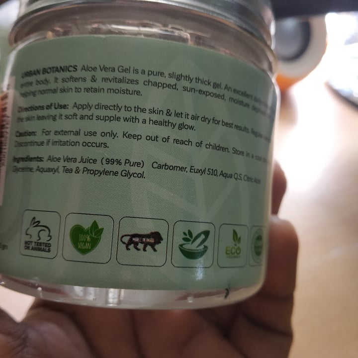 review photo of Urban botanics pure aloe vera gel shared by @aparnaradhasathian on 15 Dec 2020 - review