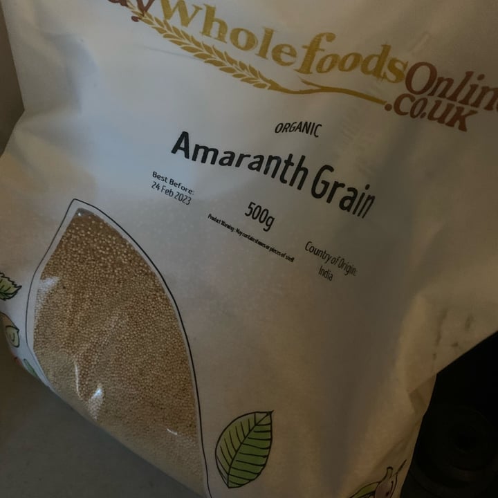 photo of Buywholefoodsonline.co.uk Amaranth shared by @daxin on  22 Mar 2022 - review