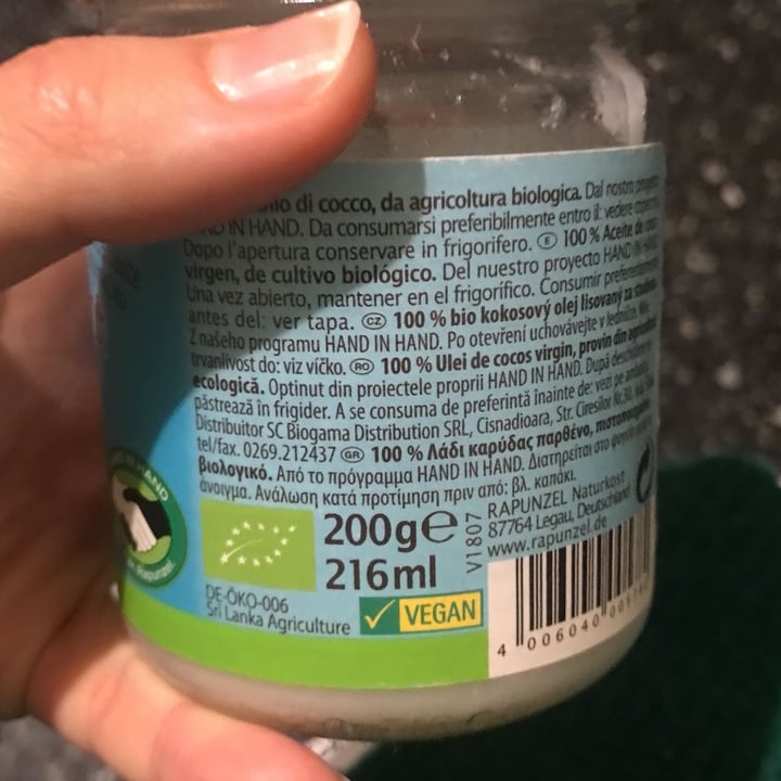 review photo of Rapunzel Olio di Cocco shared by @iosonouna on 23 Apr 2022 - review