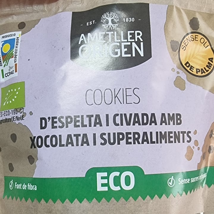 photo of Ametller Origen Cookies Avena Con Superalimentos shared by @yasminnicodemus on  26 Mar 2022 - review