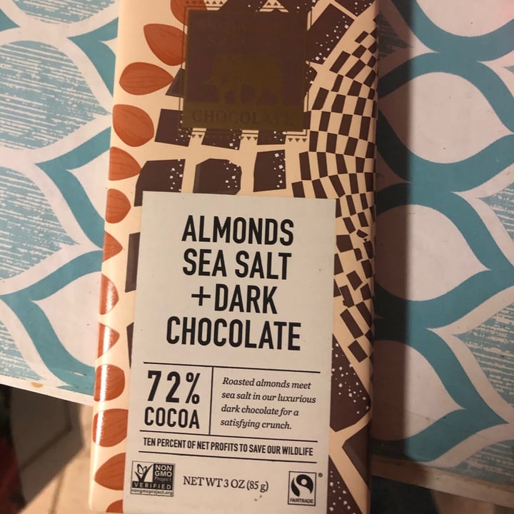 review photo of Endangered Species Chocolate Almonds Sea Salt + Dark Chocolate shared by @hadley on 26 Jan 2021 - review