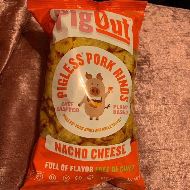photo of Outstanding Foods Nacho cheese pigless pork rinds shared by @carol98 on  26 May 2022 - review