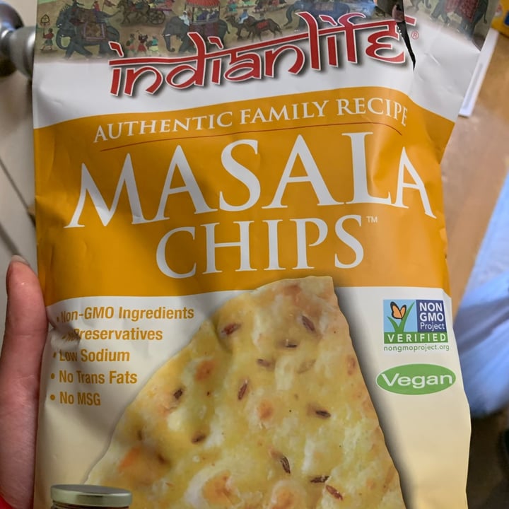 photo of Indian Life Masala chips shared by @veghui on  09 Jan 2022 - review
