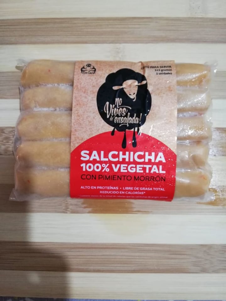 photo of No Vives de Ensalada! Salchicha 100% Vegetal Con Pimentón Morron shared by @ingridjara on  28 Feb 2020 - review