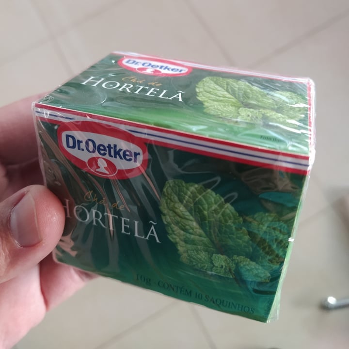 photo of Dr. Oetker Chá de Hortelã shared by @nduraes on  21 May 2022 - review