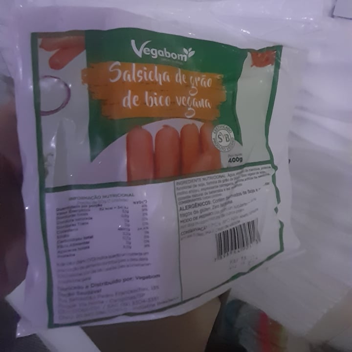 photo of Vegabom Salsicha De Grão De Bico shared by @mecenascris on  09 May 2022 - review