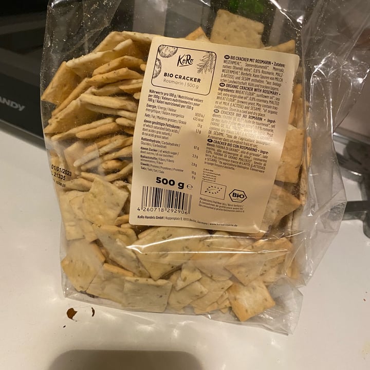 review photo of Koro Bio cracker al rosmarino shared by @meluzza on 18 Sep 2022 - review