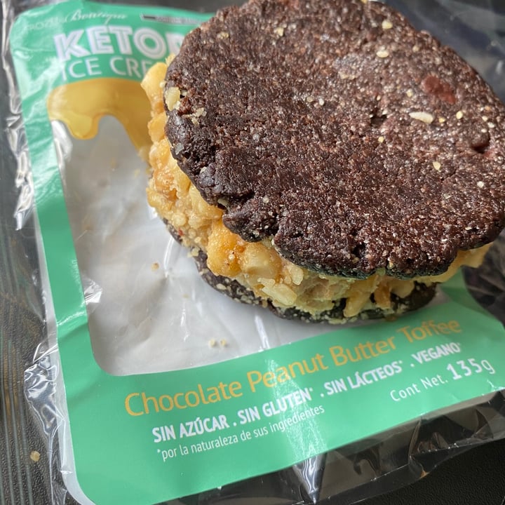 photo of Ketopia Chocolate PB Toffee Ice Cream Sandwich shared by @shizomaru on  28 May 2021 - review