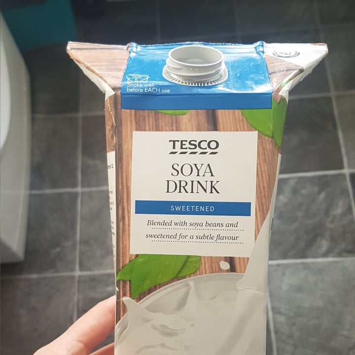 photo of Tesco Soya drink sweetened shared by @mharbich on  28 Jul 2020 - review