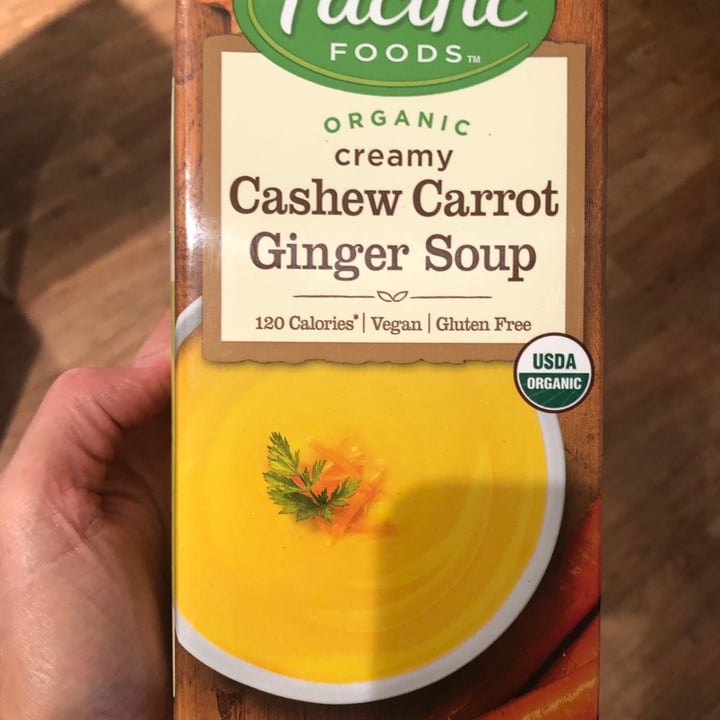 review photo of Pacific Foods Creamy Cashew Carrot Ginger Soup shared by @jpova on 12 Nov 2020 - review