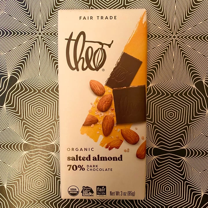 photo of Theo Chocolate Salted Almond 70% Dark Chocolate shared by @timvegmalone on  03 May 2022 - review