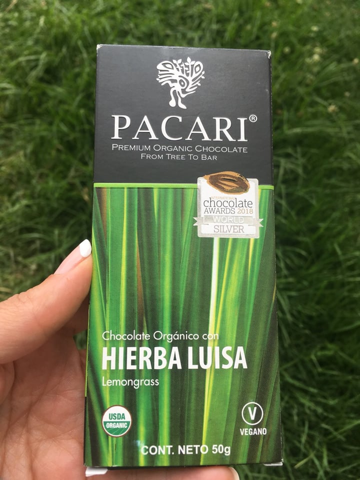 review photo of Paccari Pacari chocolate (Hierba Luisa/Lemongrass) shared by @margaritaa2 on 13 Jan 2020 - review