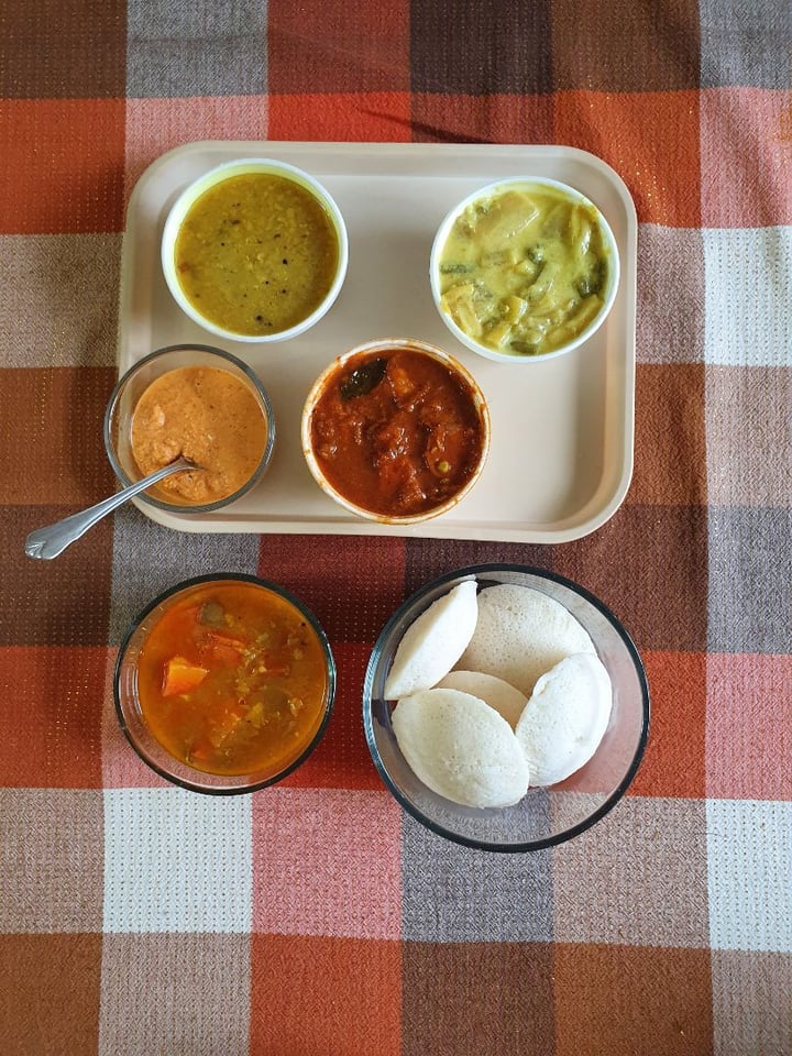 photo of Vegan Nantha Idly and vegetable curries shared by @thelilypad on  15 Feb 2020 - review