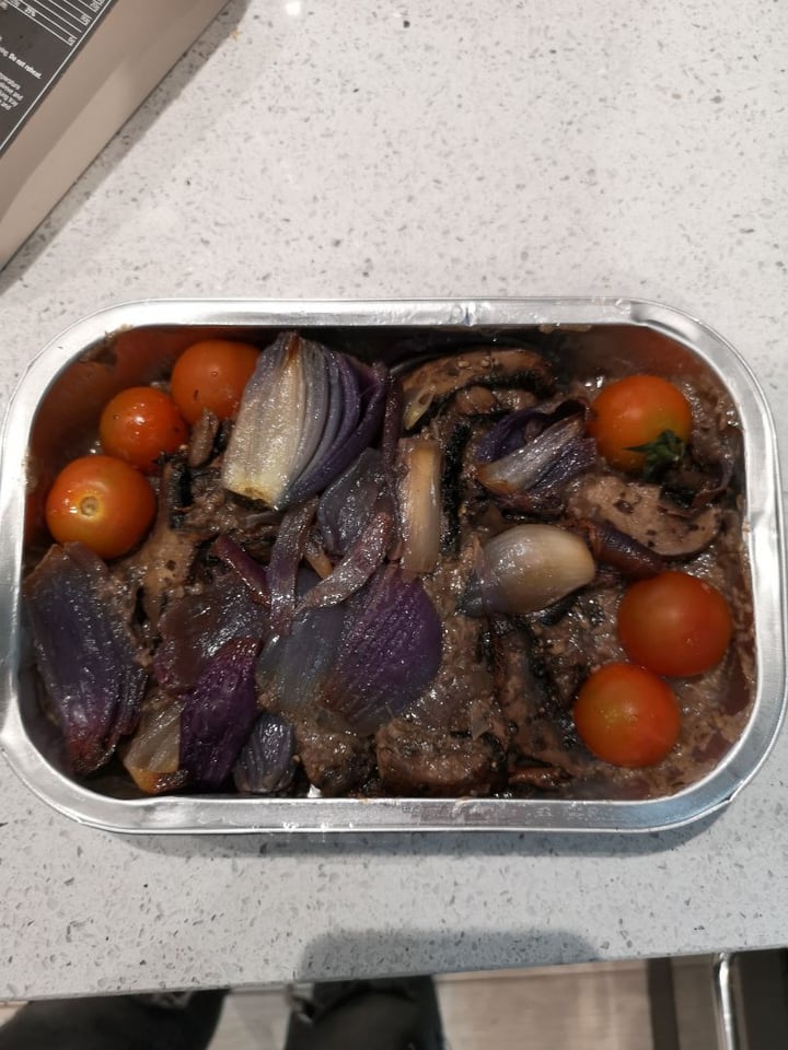 photo of Morrisons Celeriac steaks with mushroom sauce shared by @twowheeledvegan on  16 Feb 2020 - review