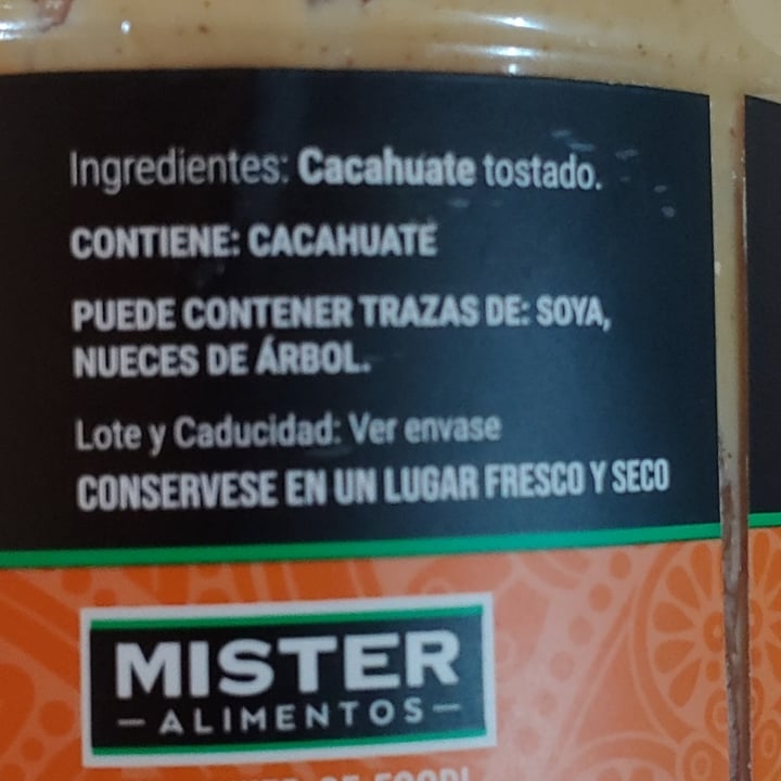 photo of Mister natural Crema de Cacahuate shared by @vianney on  13 Dec 2022 - review