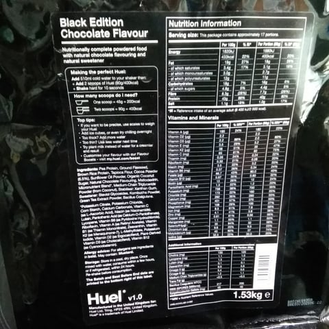 Huel black edition banana - 1.53kg