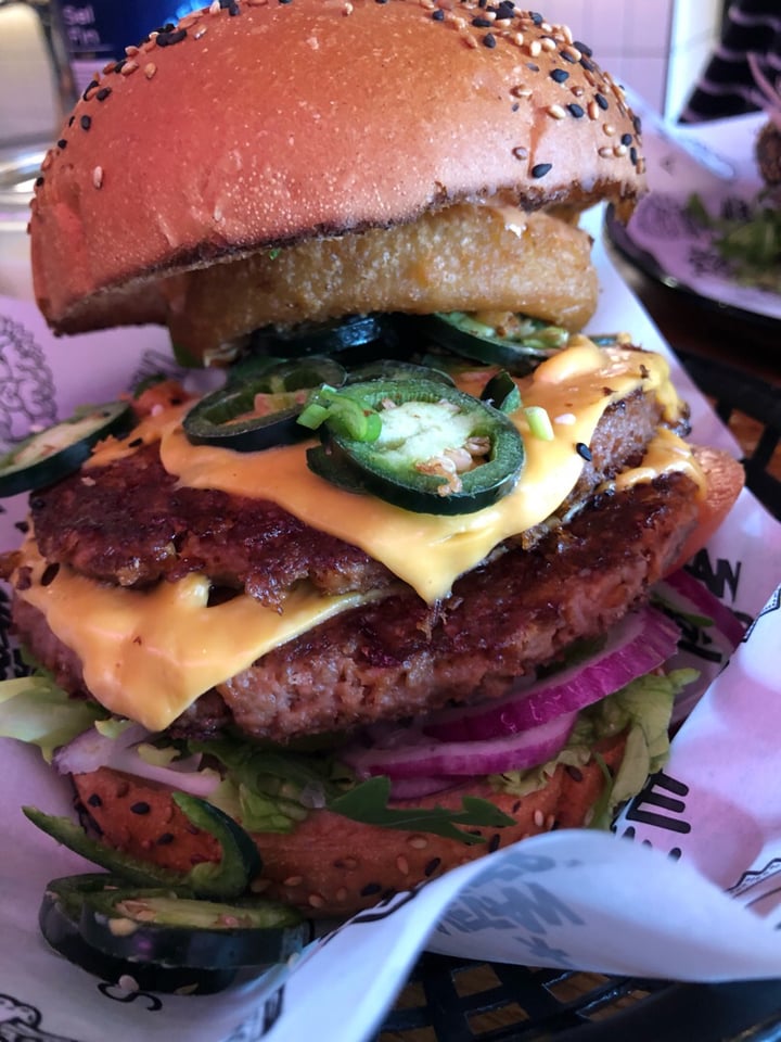 photo of Vegan Junk Food Bar The original VJFB burger, Daddy Mc Chicken, Truffle Fries shared by @farrahwebster on  08 Apr 2019 - review