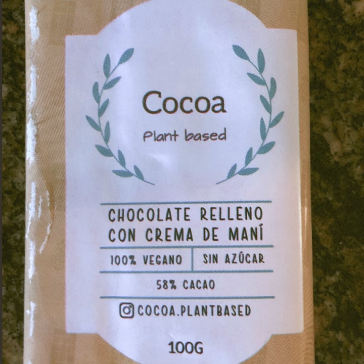 review photo of Cocoa Plant Based Chocolate Relleno Con Crema De Maní shared by @milagrosagus on 26 Feb 2022 - review