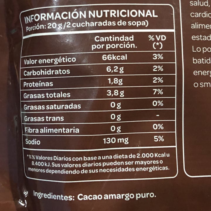 review photo of Dicomere Cacao Amargo Puro en Polvo shared by @moorfernandez on 13 Aug 2022 - review