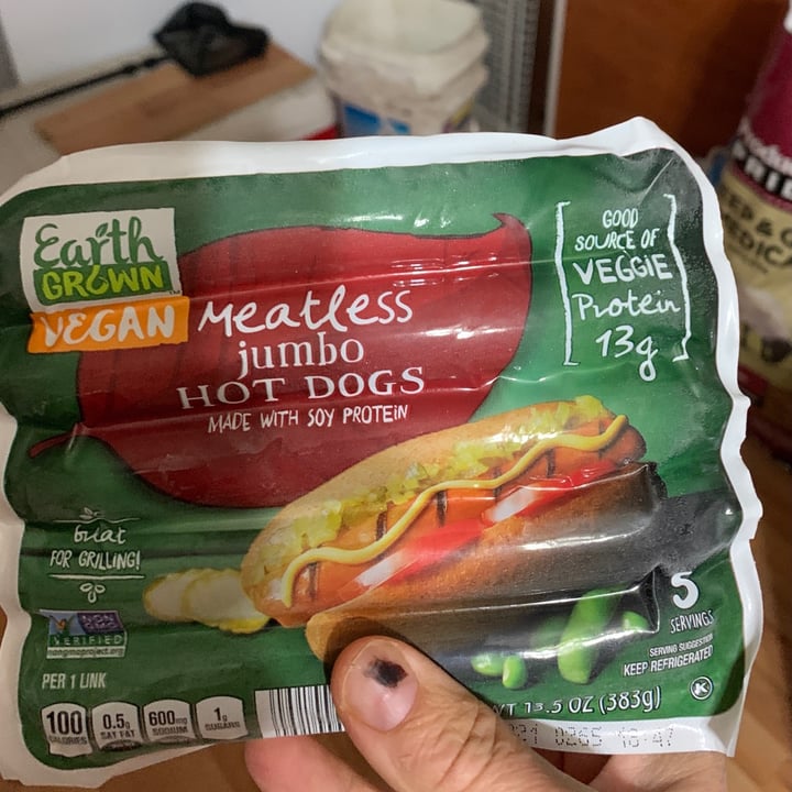 photo of Earth Grown Meatless Jumbo Hot Dog shared by @grandmakathy on  15 Nov 2020 - review