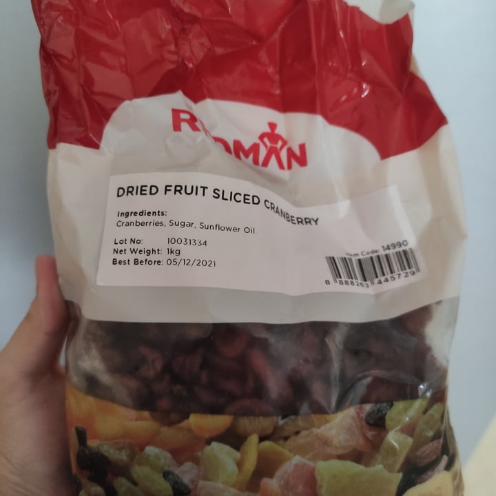 photo of Redman Dried fruit sliced cranberry shared by @livcheah on  04 Feb 2022 - review